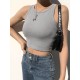 Solid Color Sleeveless Slim Sports Casual Tanks Solid Color Sleeveless Slim Sports Casual Tanks