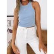 Solid Color Sleeveless Slim Sports Casual Tanks Solid Color Sleeveless Slim Sports Casual Tanks