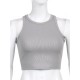 Solid Color Sleeveless Slim Sports Casual Tanks Solid Color Sleeveless Slim Sports Casual Tanks