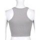 Solid Color Sleeveless Slim Sports Casual Tanks Solid Color Sleeveless Slim Sports Casual Tanks
