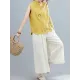 Artistic Retro Chinese-Style Printed Buttoned Stand Collar Sleeveless Vest Artistic Retro Chinese-Style Printed Buttoned Stand Collar Sleeveless Vest