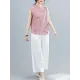 Artistic Retro Chinese-Style Printed Buttoned Stand Collar Sleeveless Vest Artistic Retro Chinese-Style Printed Buttoned Stand Collar Sleeveless Vest
