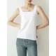 Casual Simple 6 Colors Square-Neck Sleeveless Vest Casual Simple 6 Colors Square-Neck Sleeveless Vest