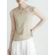 Casual Simple 6 Colors Square-Neck Sleeveless Vest Casual Simple 6 Colors Square-Neck Sleeveless Vest