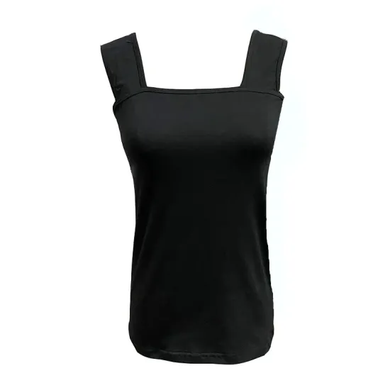 Casual Simple 6 Colors Square-Neck Sleeveless Vest Casual Simple 6 Colors Square-Neck Sleeveless Vest