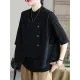 Vintage Asymmetric Solid Color Buttoned Vest Top Vintage Asymmetric Solid Color Buttoned Vest Top