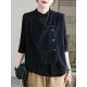 Vintage Asymmetric Solid Color Buttoned Vest Top Vintage Asymmetric Solid Color Buttoned Vest Top