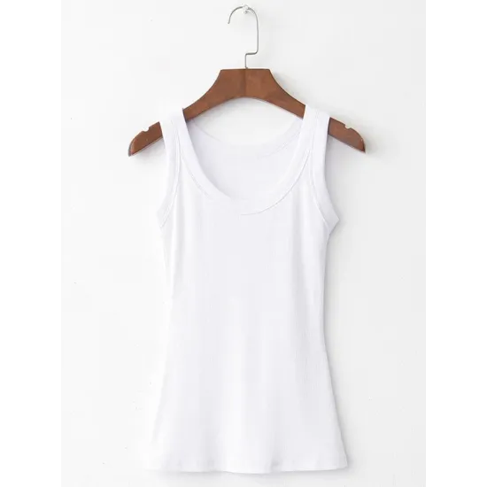 5 Colors Simple Solid Color Sleeveless Vest Top 5 Colors Simple Solid Color Sleeveless Vest Top
