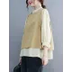 Original Stand Collar Long Sleeves T-Shirt Top&Buttoned Vest Outwear 2 Pieces Set Original Stand Collar Long Sleeves T-Shirt Top&Buttoned Vest Outwear 2 Pieces Set