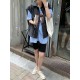 Simple Split-Joint Solid Color Denim Vest Outerwear Simple Split-Joint Solid Color Denim Vest Outerwear