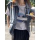 Simple Split-Joint Solid Color Denim Vest Outerwear Simple Split-Joint Solid Color Denim Vest Outerwear