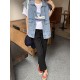Simple Split-Joint Solid Color Denim Vest Outerwear Simple Split-Joint Solid Color Denim Vest Outerwear