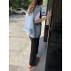 Simple Split-Joint Solid Color Denim Vest Outerwear Simple Split-Joint Solid Color Denim Vest Outerwear