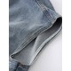 Simple Split-Joint Solid Color Denim Vest Outerwear Simple Split-Joint Solid Color Denim Vest Outerwear