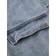 Simple Split-Joint Solid Color Denim Vest Outerwear Simple Split-Joint Solid Color Denim Vest Outerwear