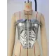 Solid Color Split-Joint Zipper Skinny Sleeveless Tube Vest Top
