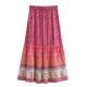 Vintage Chic Fashion Floral Print Beach Bohemian Skirts