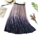 Gradient Color Velvet Elegant Long Skirt Gradient Color Velvet Elegant Long Skirt