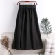 Midi Skirt With Belt High Waist