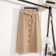 Button High Waist Female Pleated School Skirt Button High Waist Female Pleated School Skirt