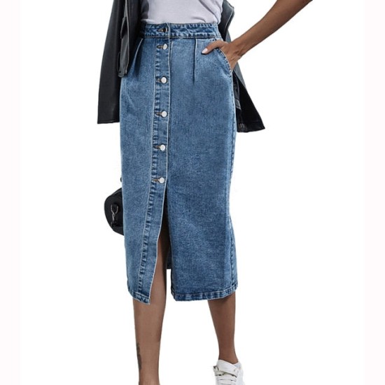 Streetwear Casual Pocket High Waist Straight Jeans