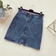 High Waist Zipper Pocket Short Denim Skirt High Waist Zipper Pocket Short Denim Skirt